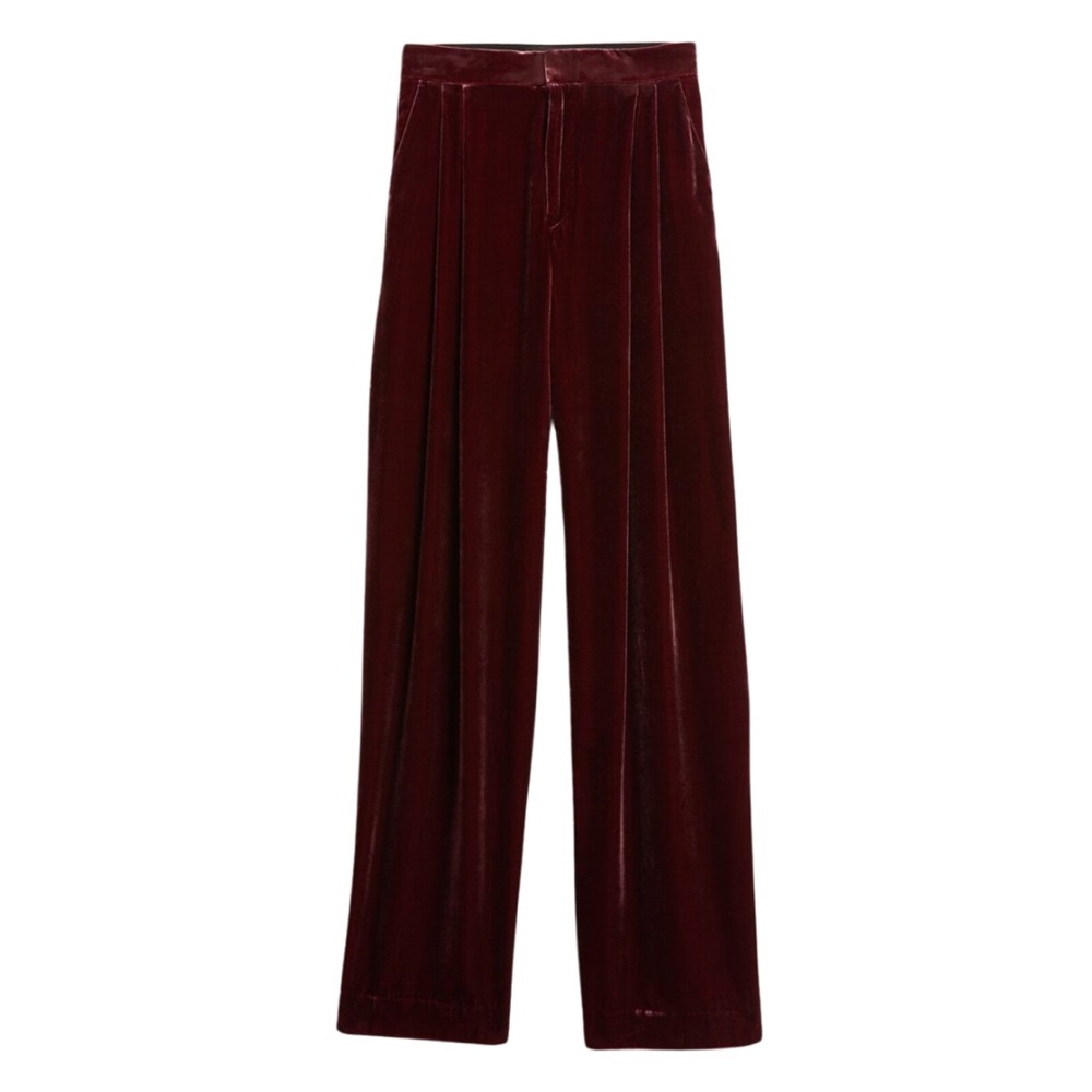 Banana Republic Norte Velvet Pleated Pant